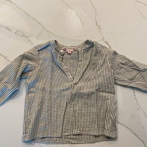 Bonpoint black/ivory unisex blouse shirt